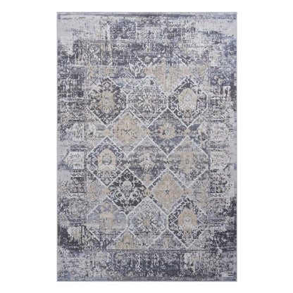 Payas traditional area rug in blue gray beige distressed pattern by Unique Piece Furniture on Tampa Home & Garden Store