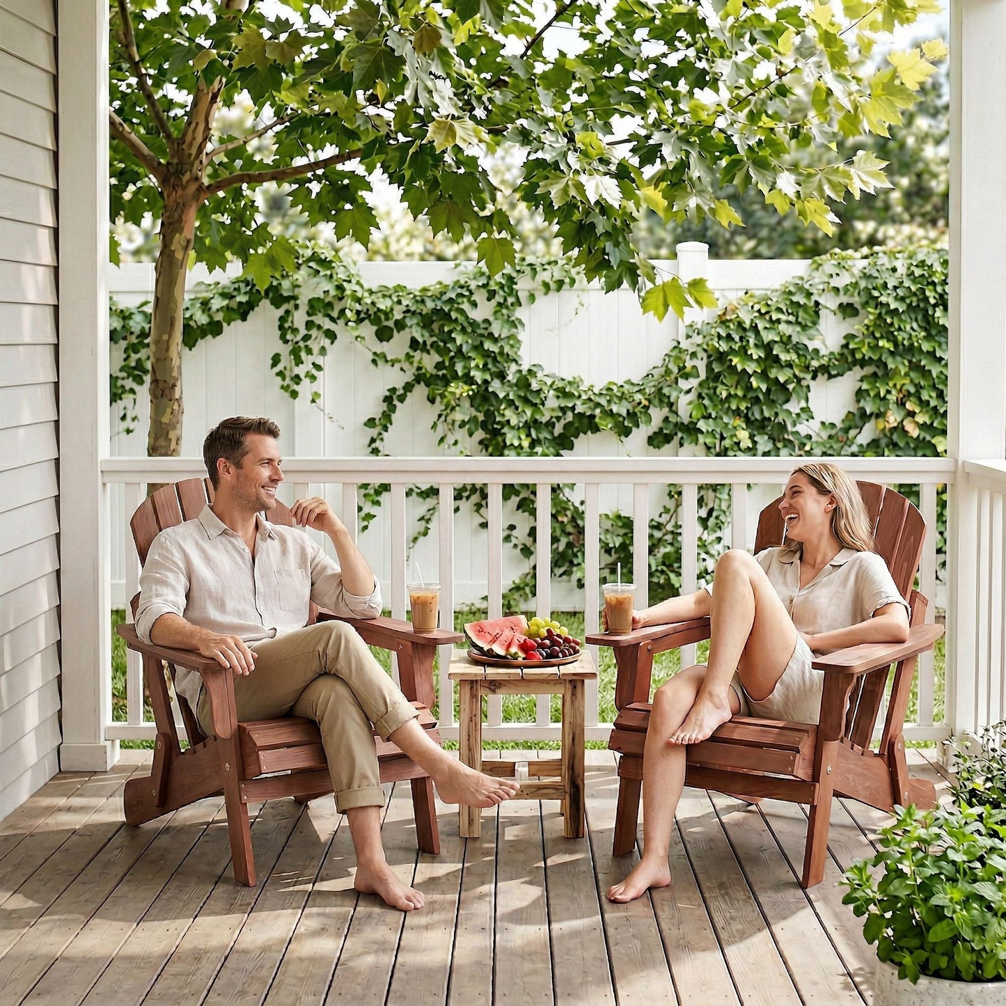 Oversized Folding Adirondack Chair for Patio