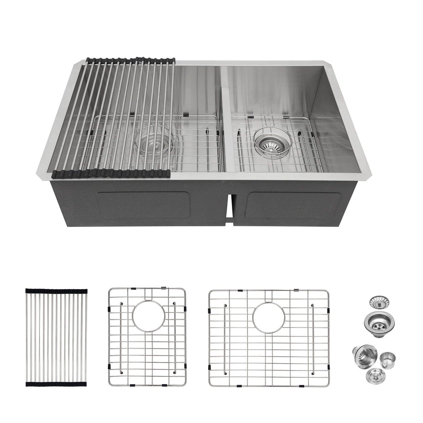 Modern Double Bowl Undermount Sink And Steel