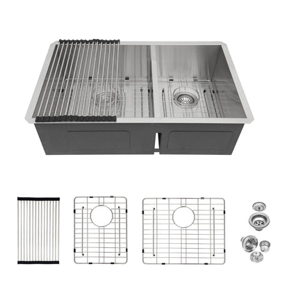 Modern Double Bowl Undermount Sink And Steel