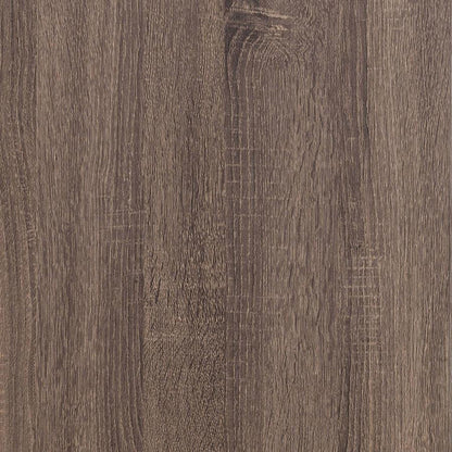 Slatted headboard panel bed woodgrain dark brown finish HouseOfZazla on Tampa Home & Garden Store