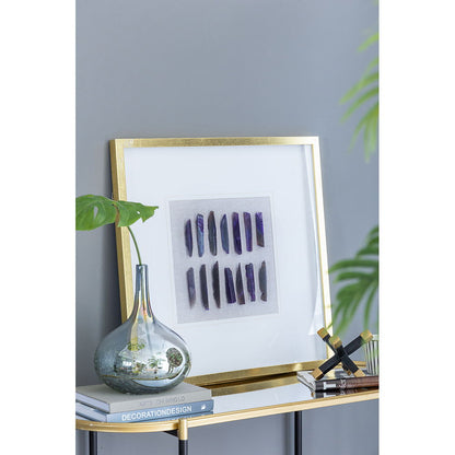 Grace Purple Agate Shadow Boxes Wall Art set of 2 in a gold frame multicolor on Tampa Home & Garden Store