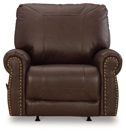 Colleton Rocker Recliner in Dark Brown Finish