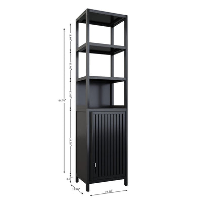 Storage Cabinet with Tall Tower for Bathroom