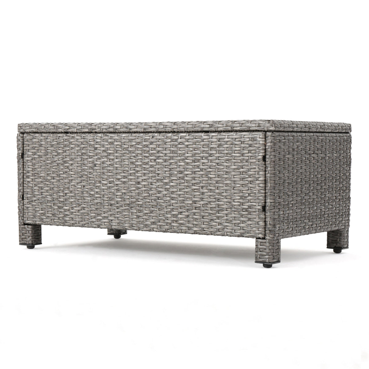 Puerta 4-Piece Outdoor Furniture Set by HouseOfZazla in gray wicker on Tampa Home & Garden Store
