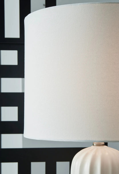 Clarkland Ceramic Table Lamp Set of Two White