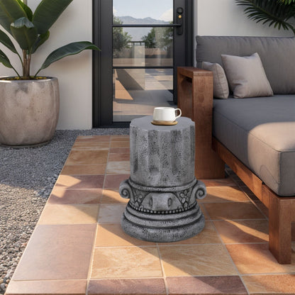 Modern Round Outdoor Side Table For Garden And Porch