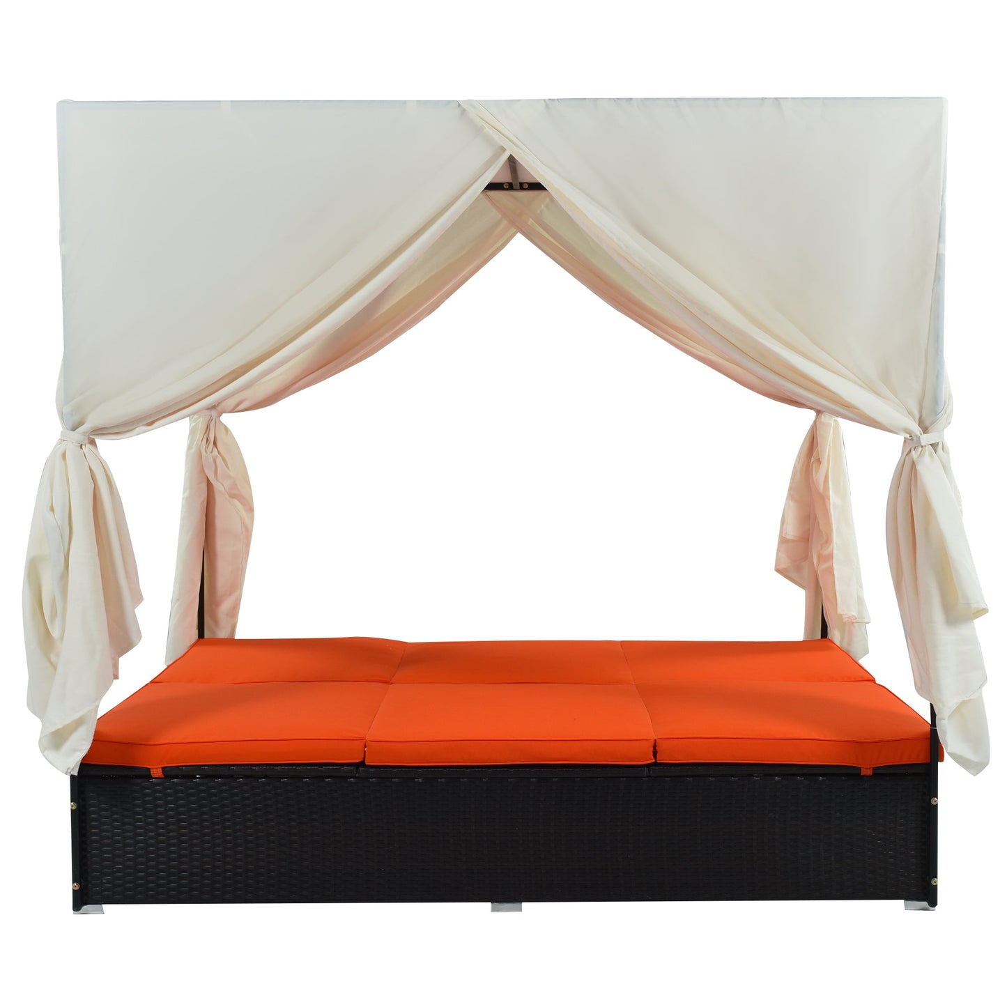 Outdoor Double Chaise Lounge Daybed For Patio