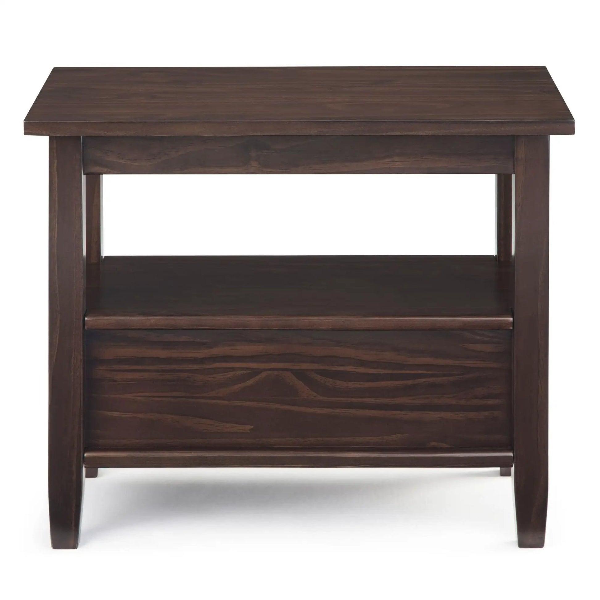 Warm Shaker handcrafted coffee table in dark walnut wood finish by Unique Piece Furniture on Tampa Home & Garden Store