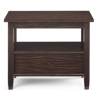 Warm Shaker handcrafted coffee table in dark walnut wood finish by Unique Piece Furniture on Tampa Home & Garden Store