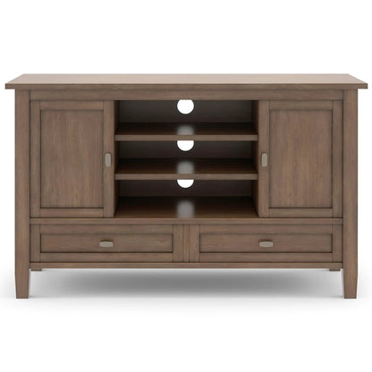 Warm Shaker TV Media Stand Handcrafted Wood