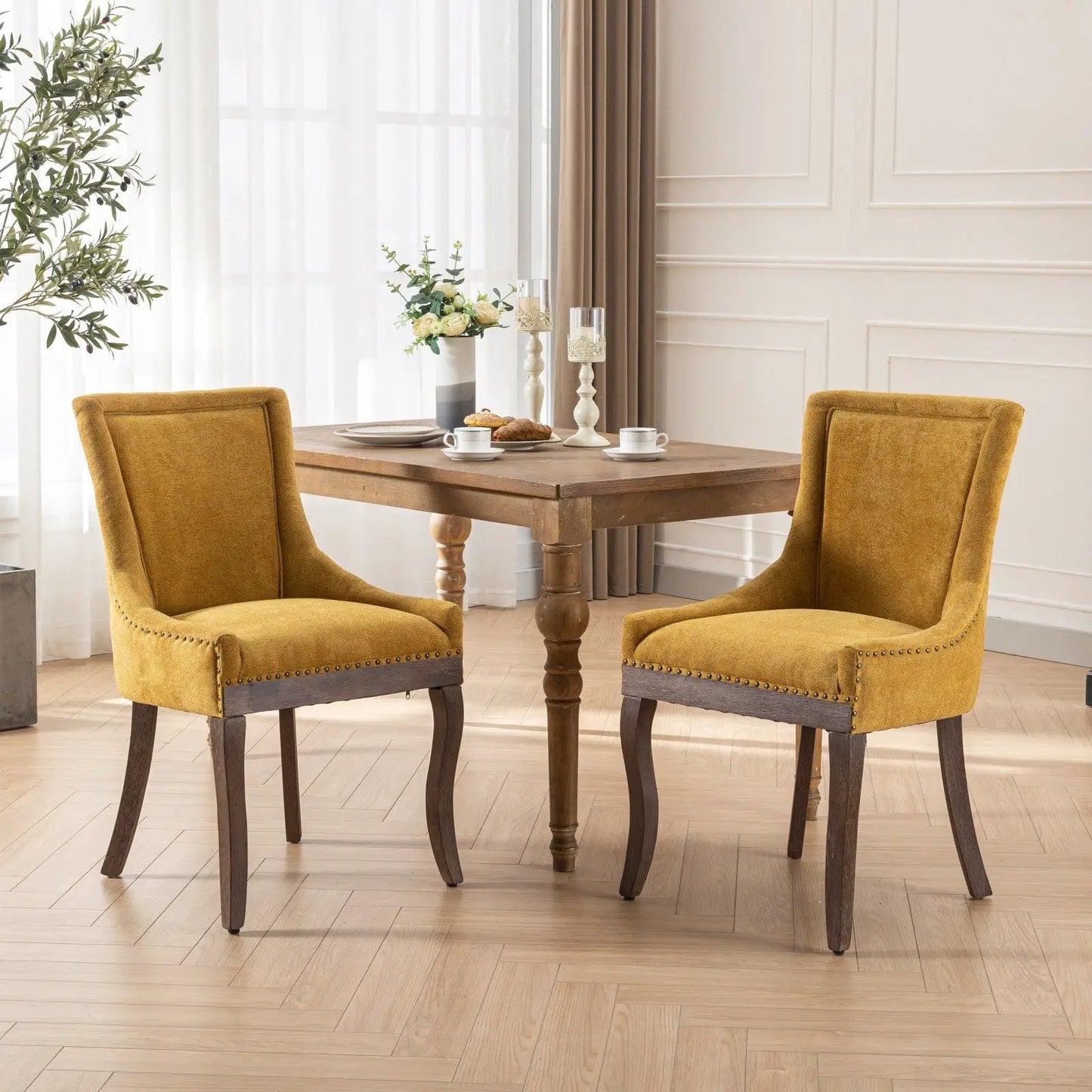 Ultra Side Dining Chair Set of 2 With High Back