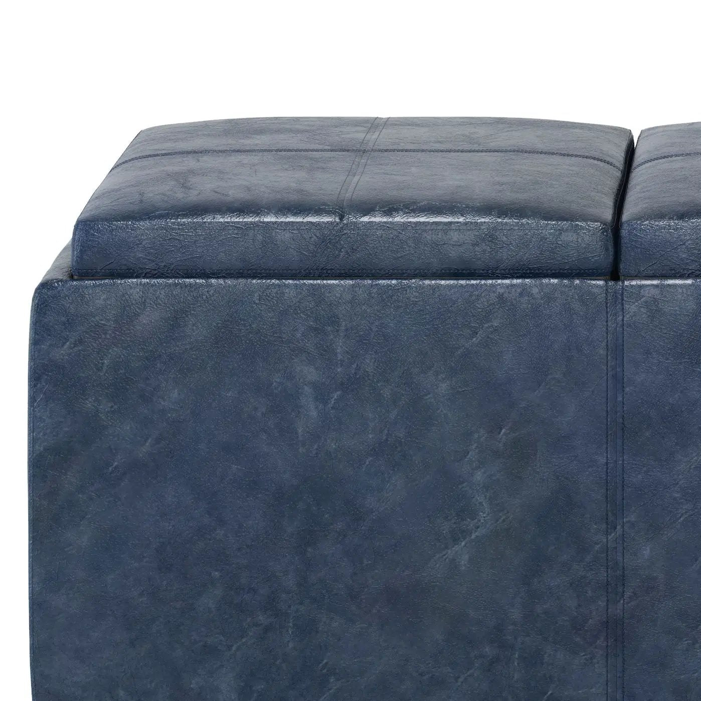 Avalon Upholstered Storage Ottoman With Trays