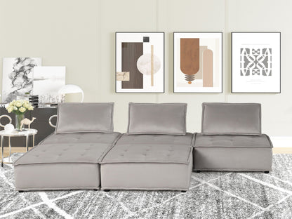 Modern Anna Tufted Modular Sofa And The Comfort
