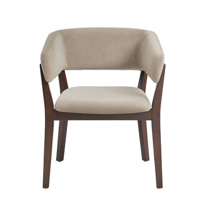 Blake Solid Beech Wood Modern Dining Armchair