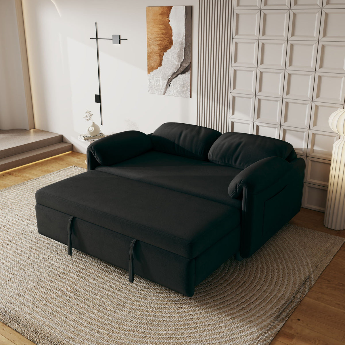 Dual Purpose Sofa and Retractable Queen Bed