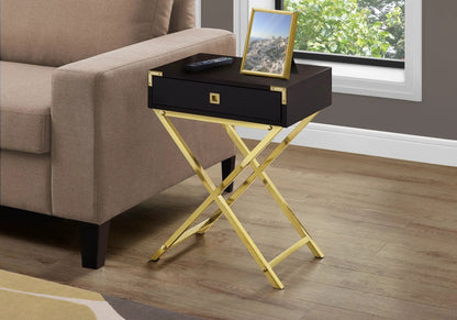 Accent Side Table with Storage Drawer Modern