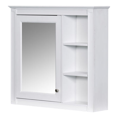 Bathroom vanity with medicine cabinet white 2 soft closing doors and 4 drawers HouseOfZazla on Tampa Home & Garden Store