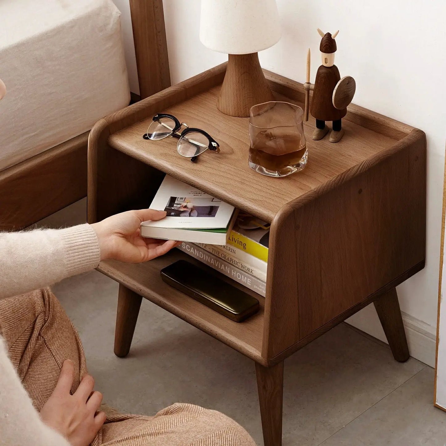 Bedside cabinet in natural European beech by Unique Piece Furniture on Tampa Home & Garden Store