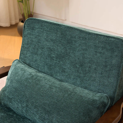 Living Room Chair with Lumbar Pillow Mid Century