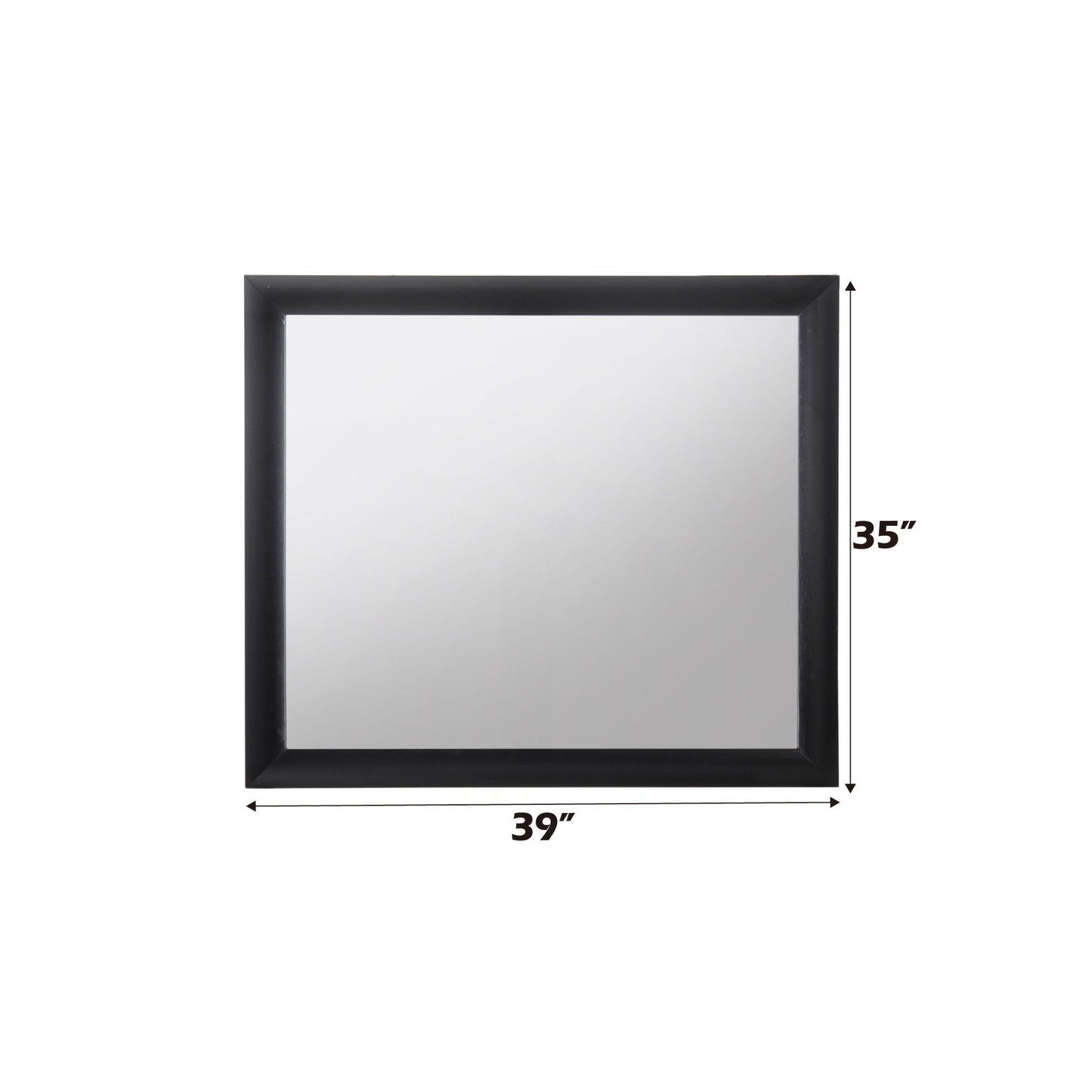 Ireland Contemporary Design Mirror black frame, 39x35 inches, HouseOfZazla on Tampa Home & Garden Store