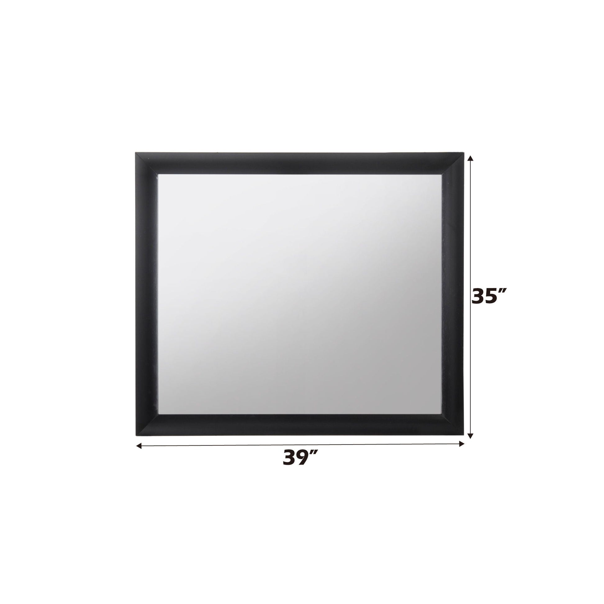 Ireland Contemporary Design Mirror black frame, 39x35 inches, HouseOfZazla on Tampa Home & Garden Store