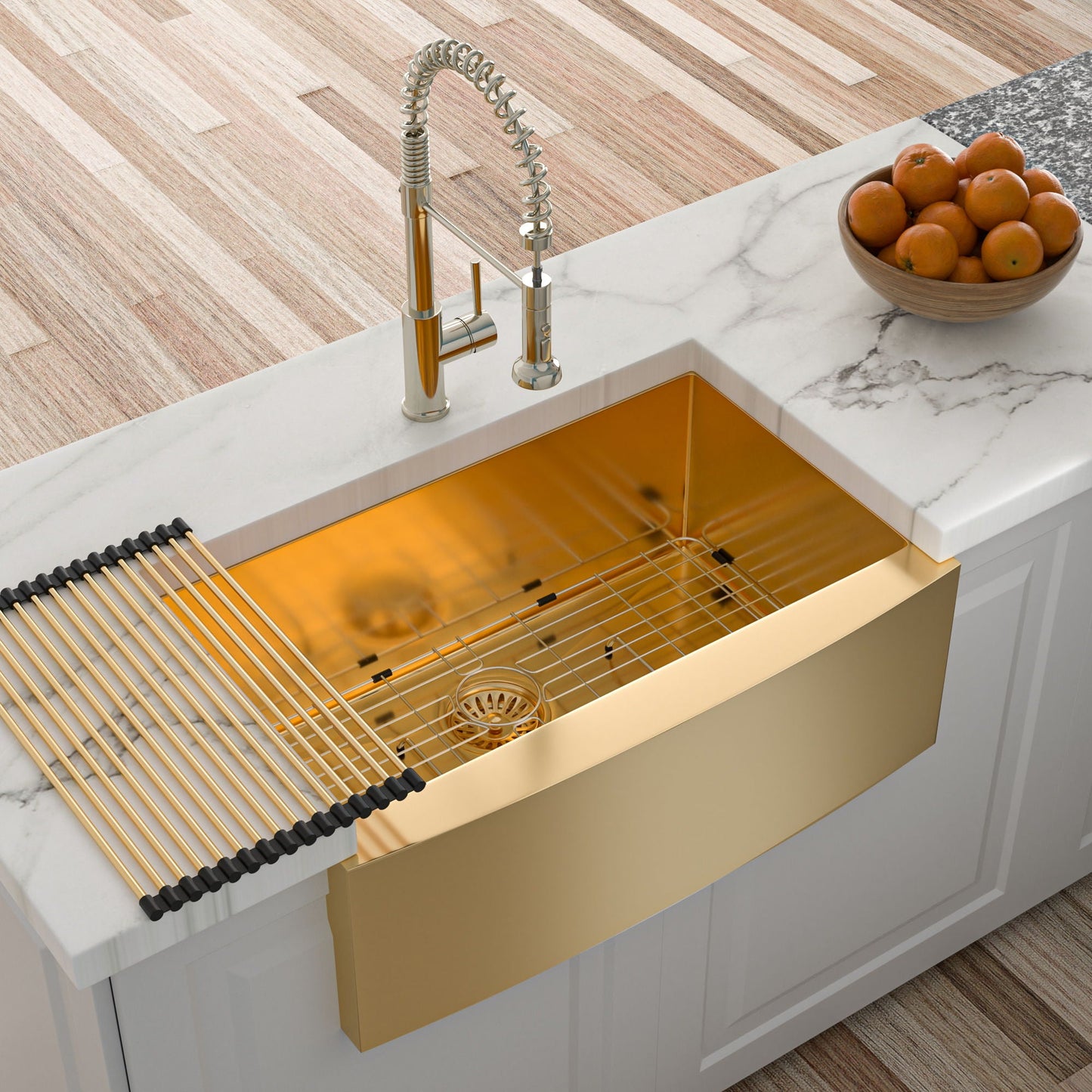 Farmhouse Apron Front Stainless Steel Sink