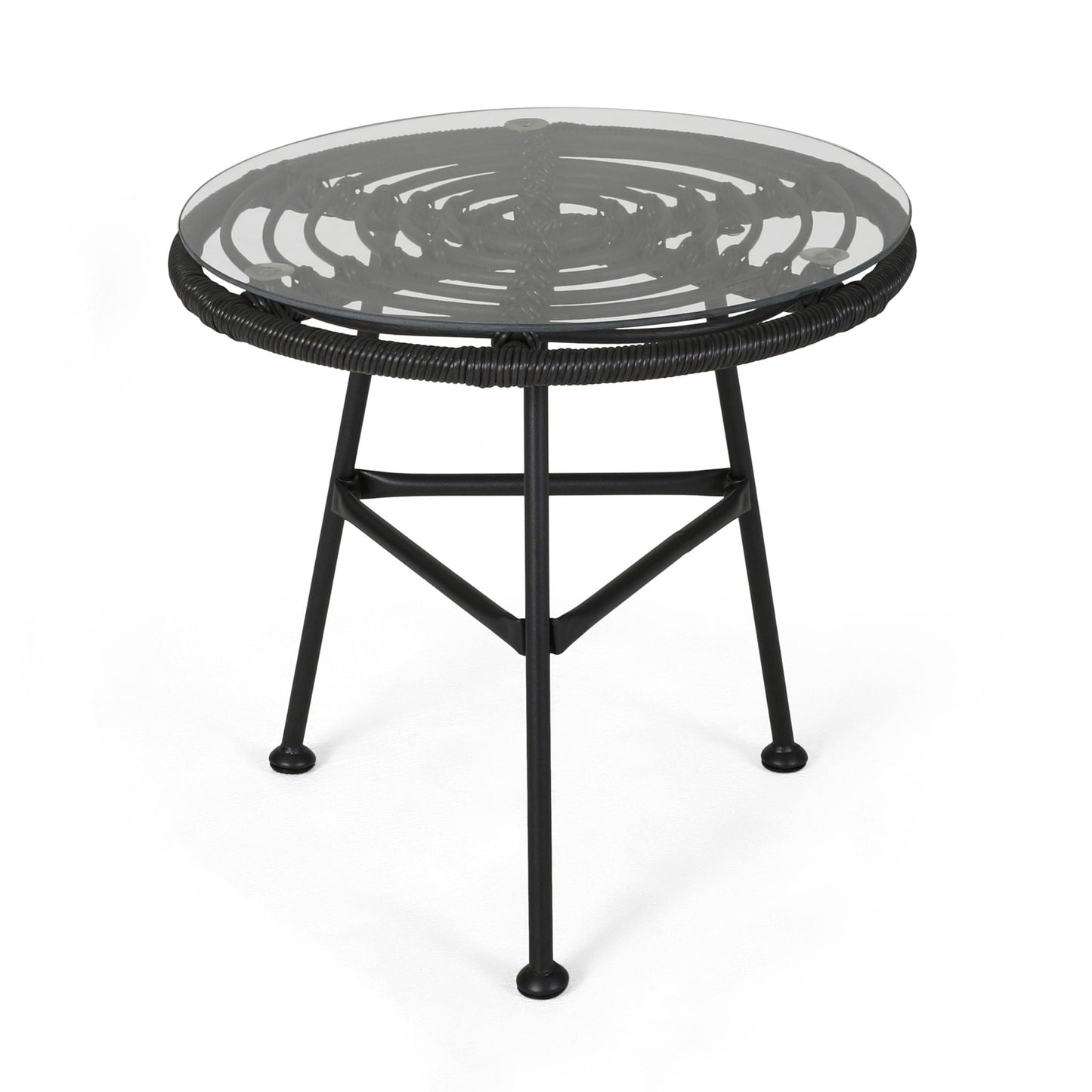 Petrichor Outdoor Side Table with Steel Frame