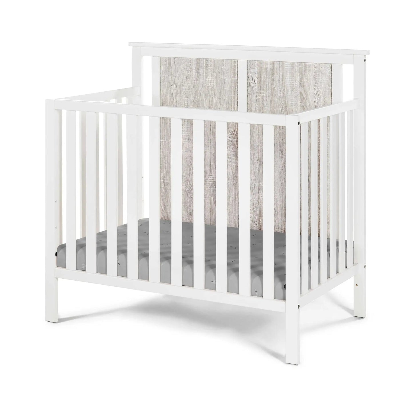 Connelly Mini Crib With Mattress Pad Two Tone