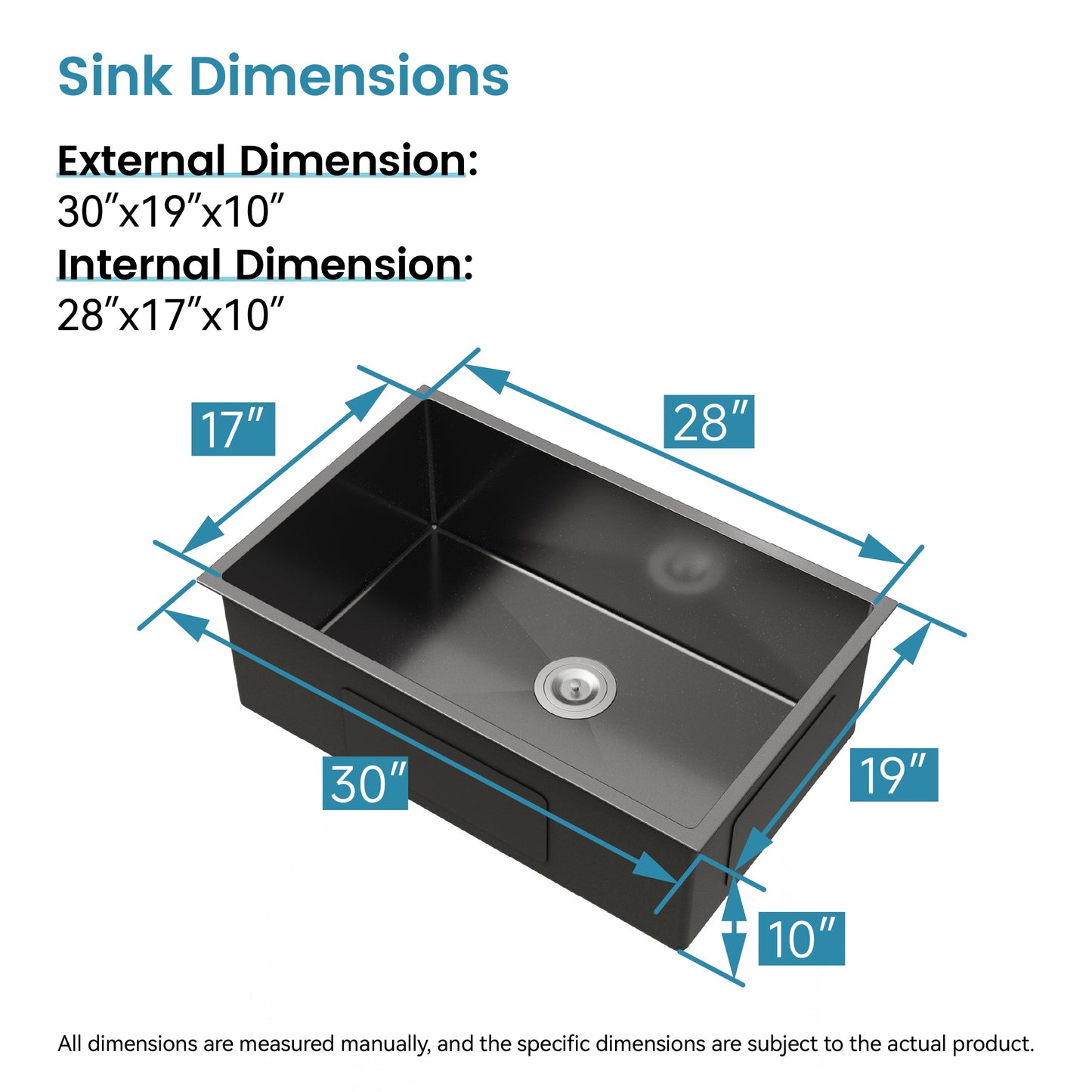 Single Bowl Undermount Stainless Steel Sink
