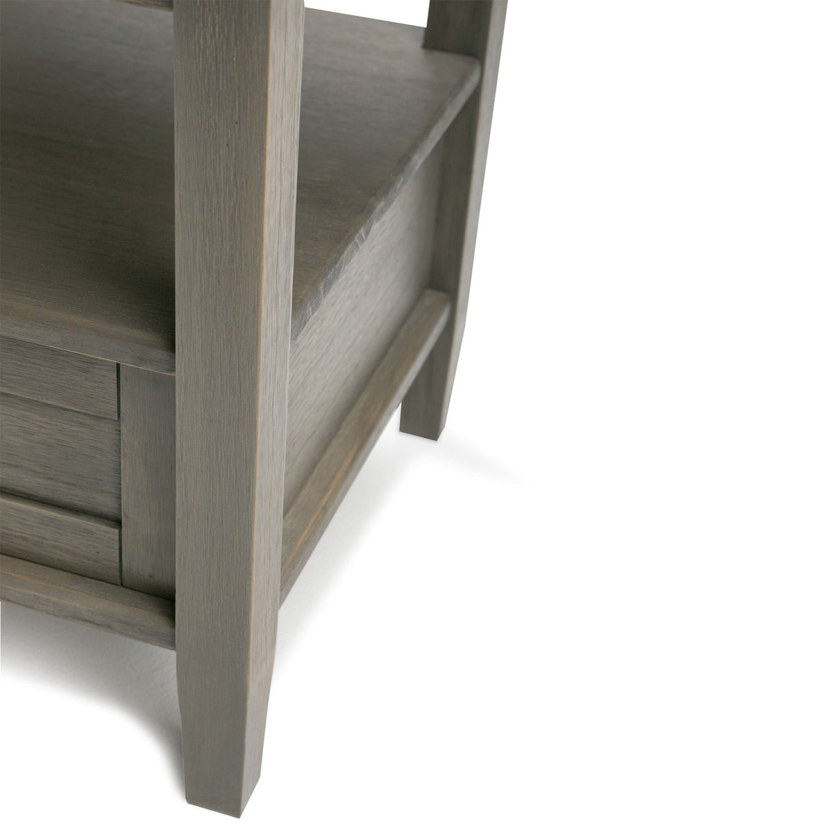 Warm Shaker Coffee Table with Drawer and Shelf in graywashed wood by HouseOfZazla on Tampa Home & Garden Store