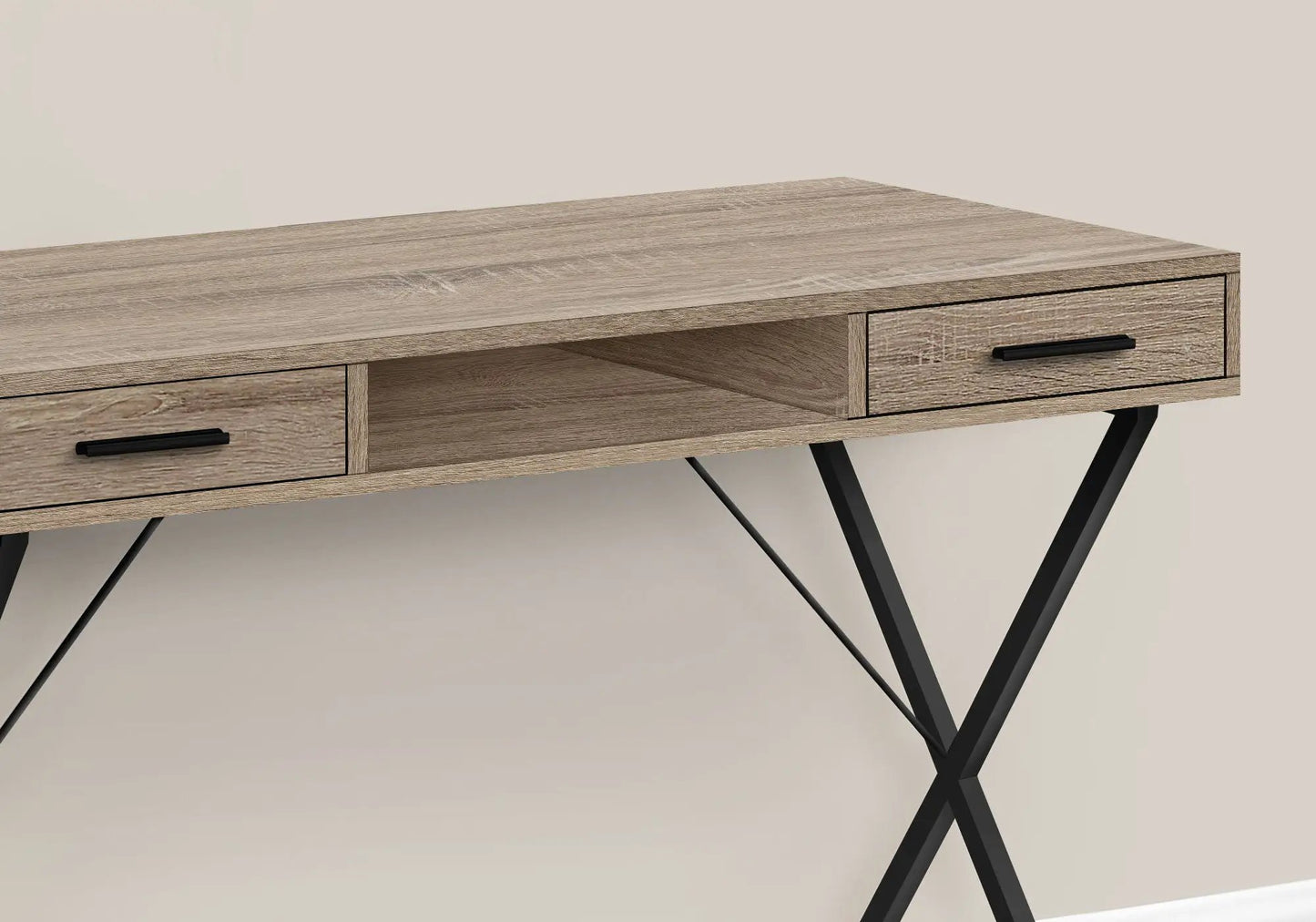 Contemporary Laptop Desk with Storage Drawers