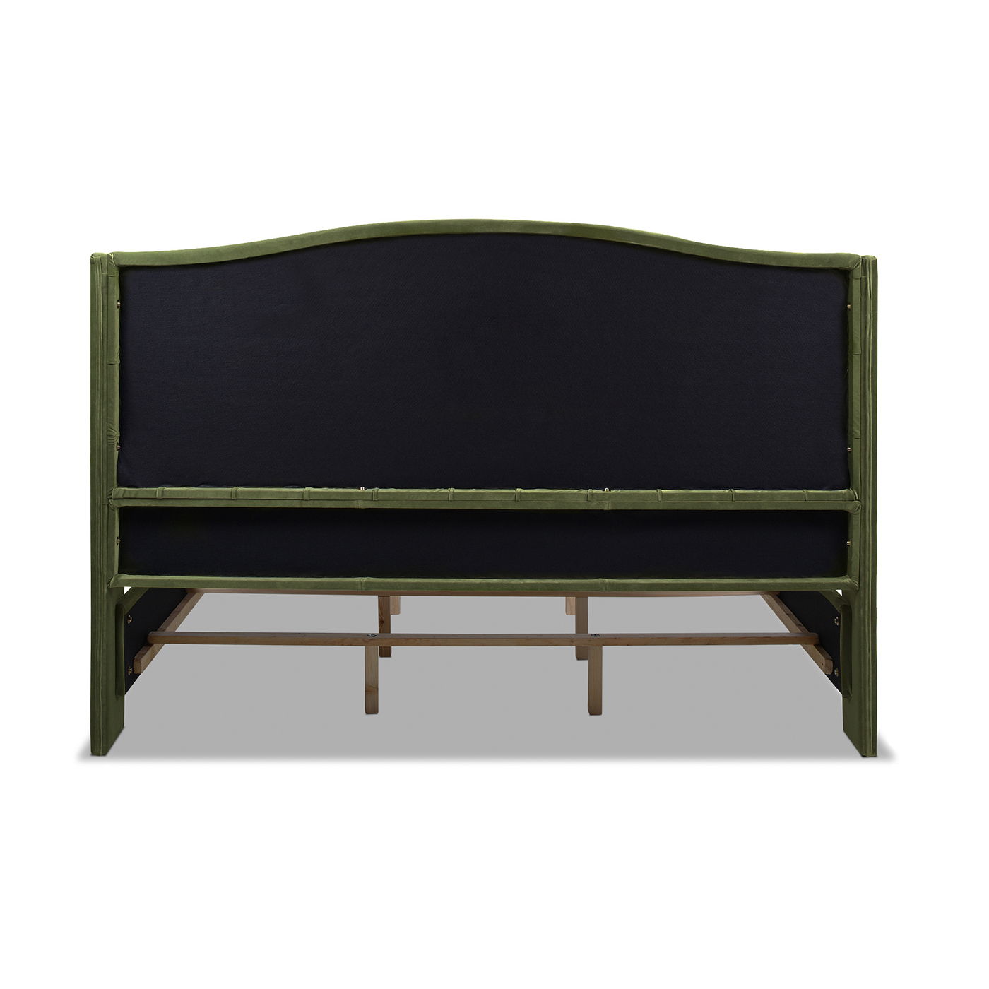 Solid Upholstered Bed Frame and Headboard Set