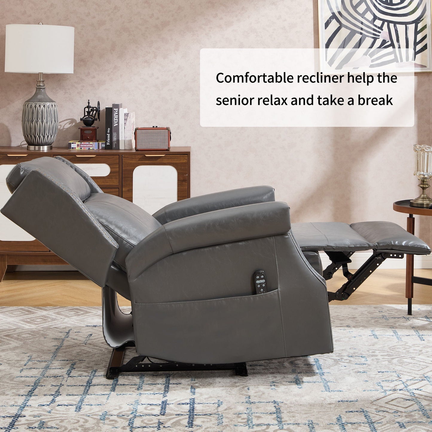 Manual Recliner With Vibrations and Heat