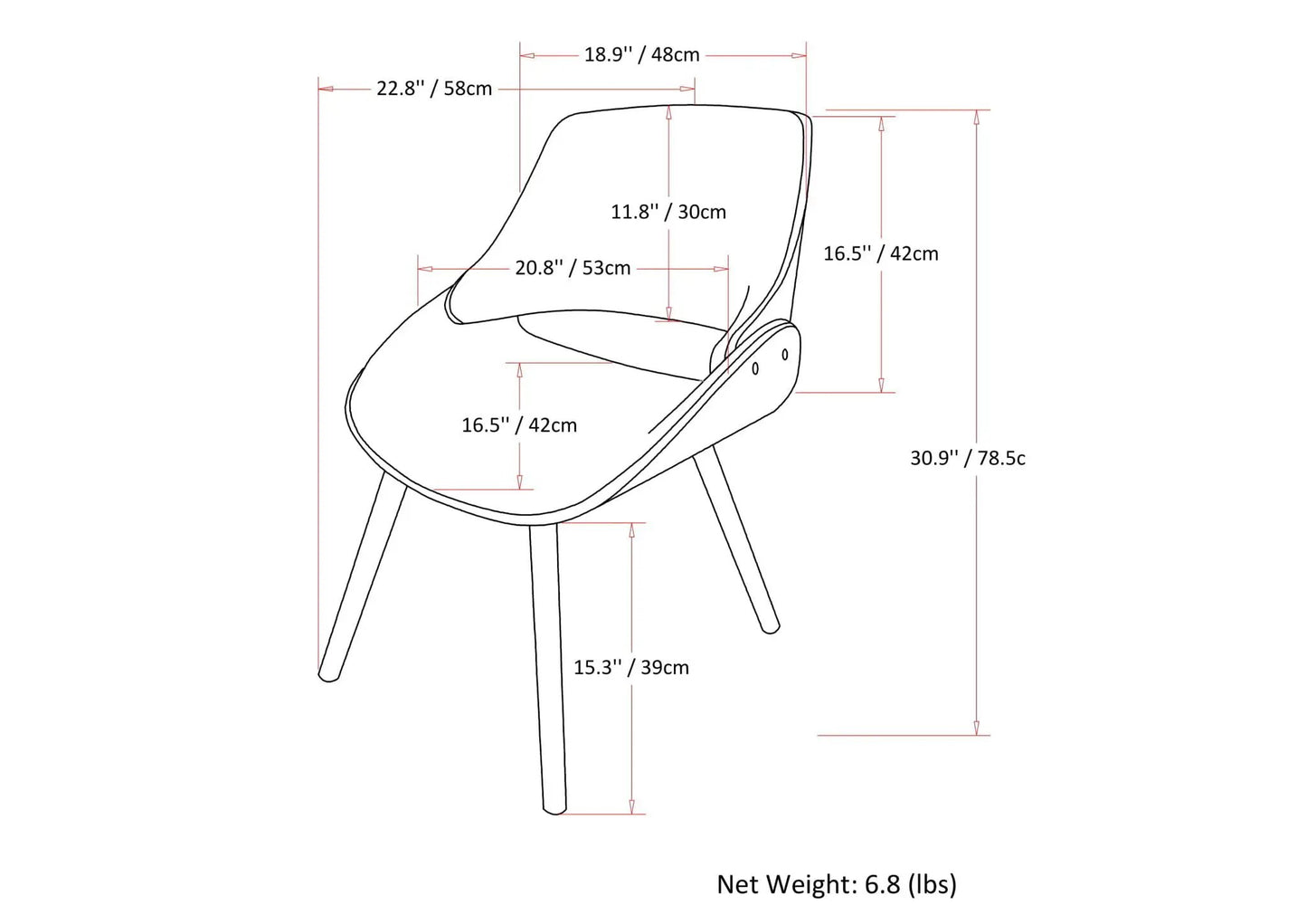 Malden Upholstered Bentwood Dining Chair