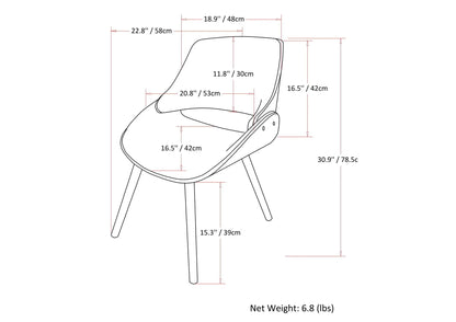 Malden Upholstered Bentwood Dining Chair