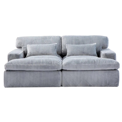 Oversized Double Chaise Lounge Chair Upholstered