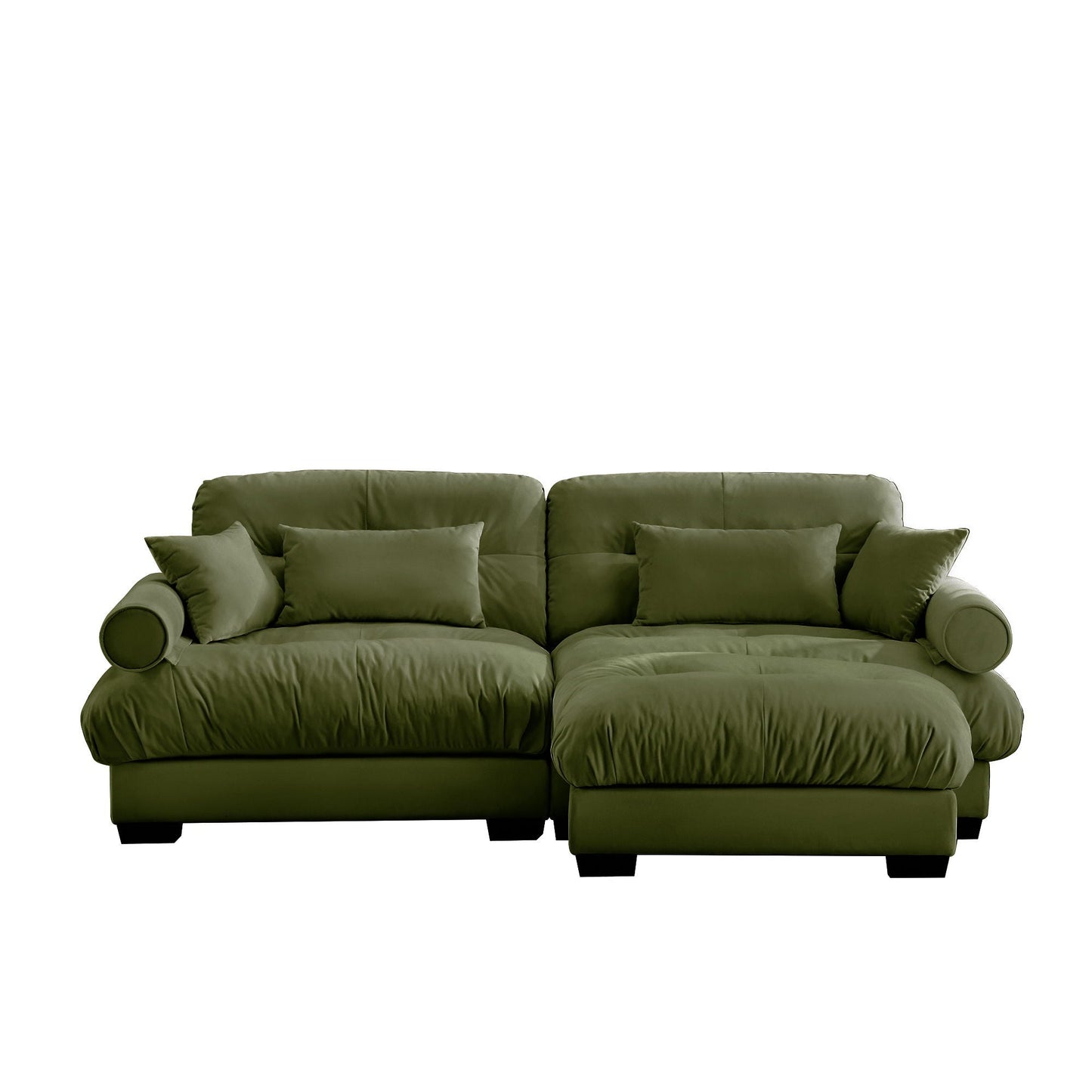 Oversized Modular Sofa with Movable Ottoman