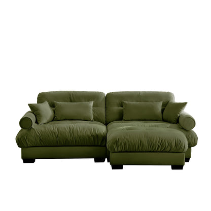 Oversized Modular Sofa with Movable Ottoman