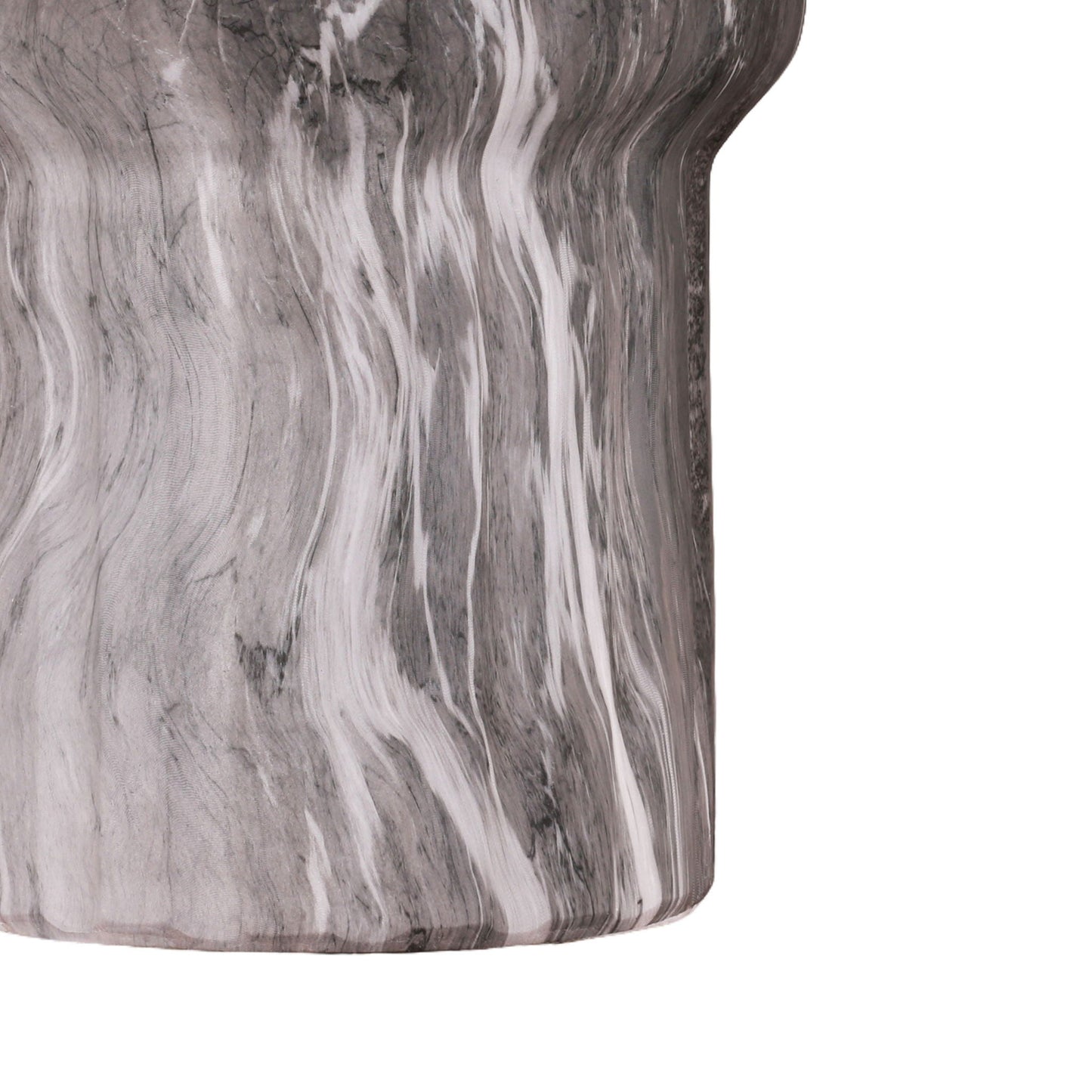the Modern Geometric Outdoor Marble End Table