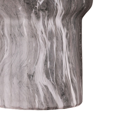 the Modern Geometric Outdoor Marble End Table