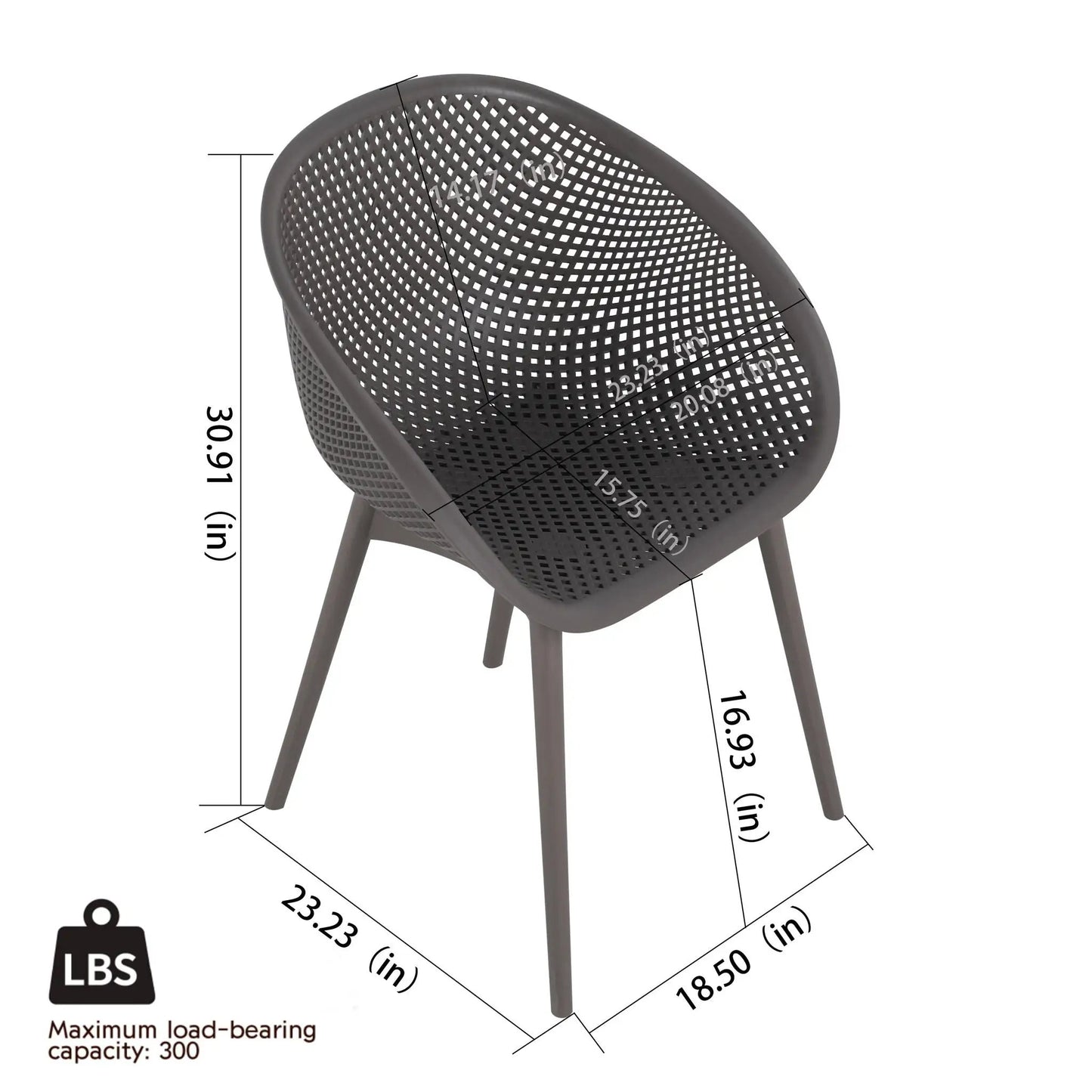 2 Pack Lounge Chair Set and Folding Square Table