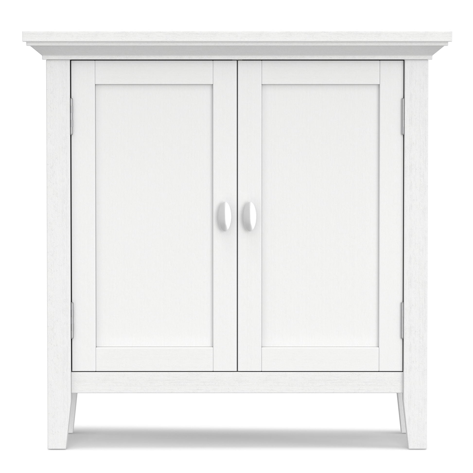 Redmond handcrafted low storage cabinet white with paneled doors HouseOfZazla on Tampa Home & Garden Store