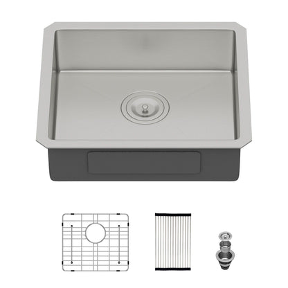 Modern Deep Single Bowl and Stainless Steel Sink