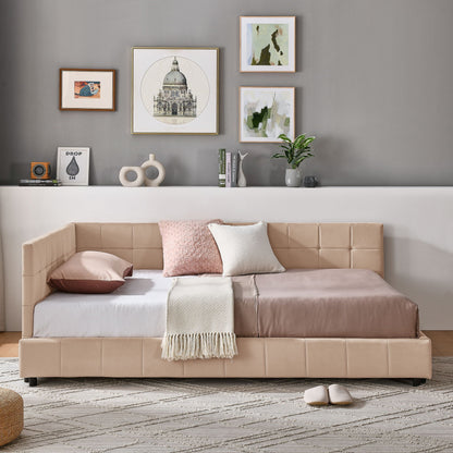 Mid Century Storage Upholstered Tufted Bed Frame