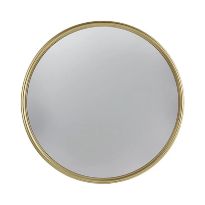 Round wall mirror with gold iron frame and circular glass by Unique Piece Furniture on Tampa Home & Garden Store