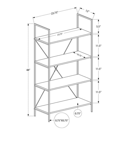 Contemporary Wood Bookshelf for Home and Office
