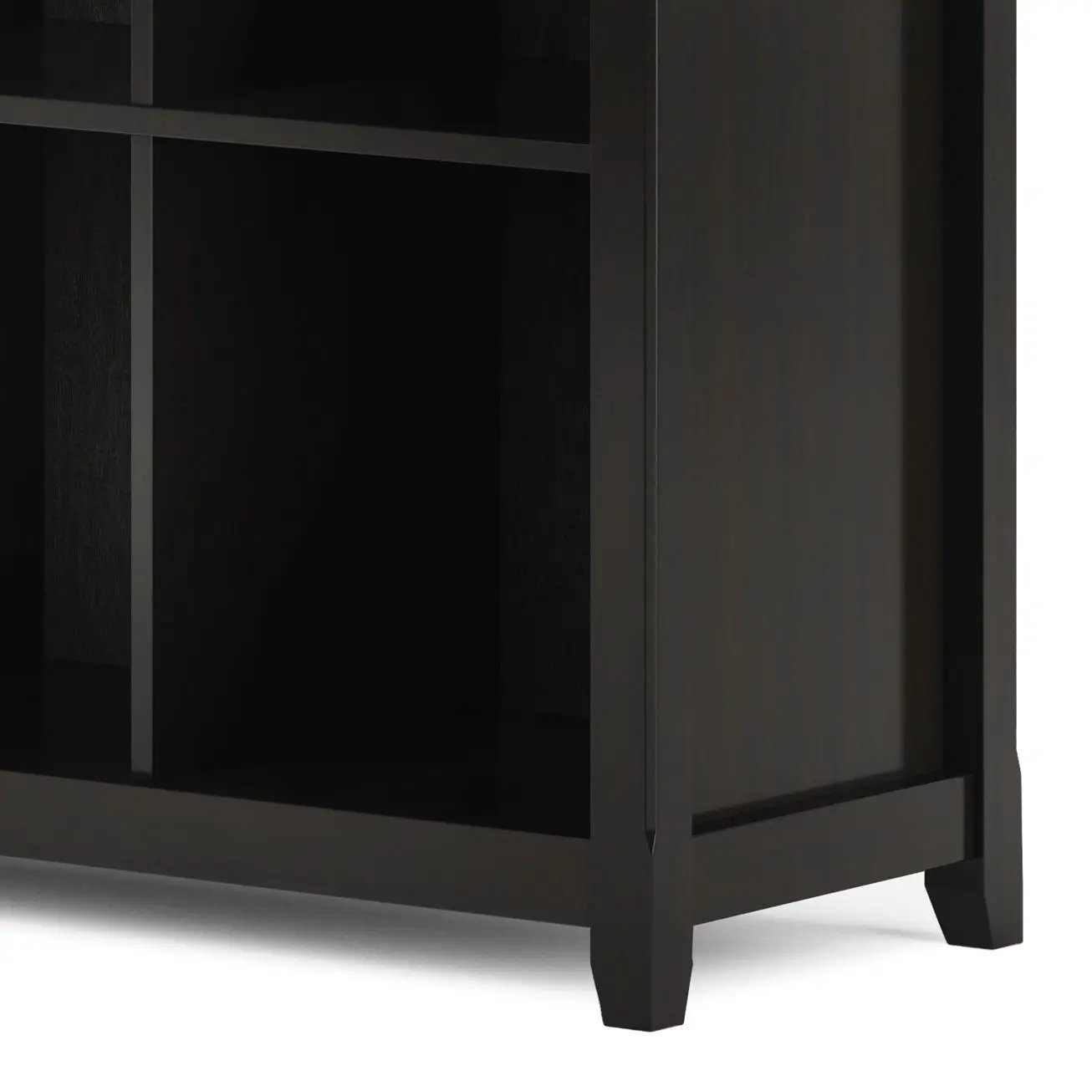 Amherst cube storage bookcase in dark espresso finish with sturdy legs by Unique Piece Furniture on Tampa Home & Garden Store