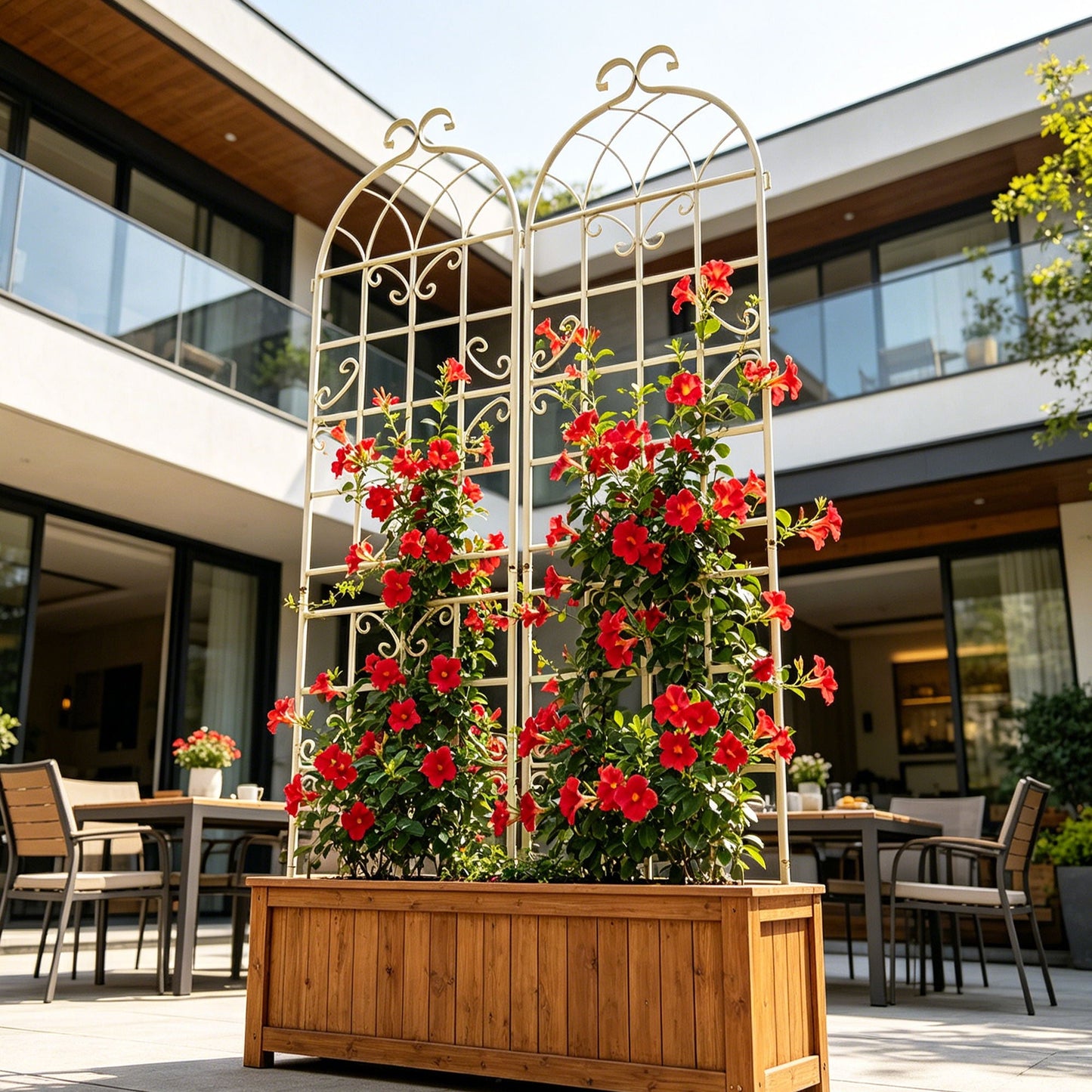 Metal Trellis For Climbing Plants And Vines