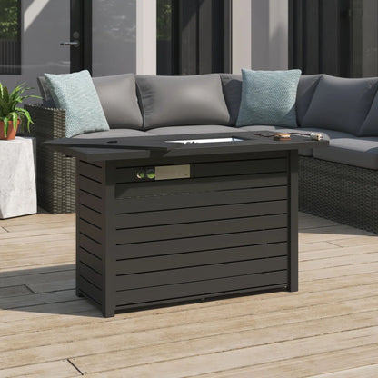 Steel Outdoor Fire Pit Table and Dual Fuel